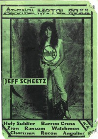 Cover of Adonai Metal Roxx, May 1991 #4, featuring Jeff Scheetz