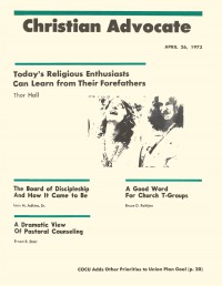 Cover of Christian Advocate, 26 Apr 1973 v. 17, i. 9, featuring Jesus Movement