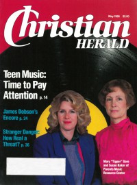 Cover of Christian Herald, May 1986 v. 109, i. 5, featuring Parent's Music Resource Center