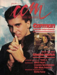 Cover of CCM, Mar 1988 v. 10, i. 9, featuring Carman