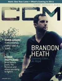 Cover of CCM Digital, Jan 2011, featuring Brandon Heath