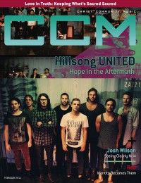 Cover of CCM Digital, Feb 2011, featuring Hillsong United