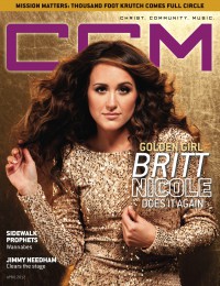 Cover of CCM Digital, Apr 2012, featuring Britt Nicole