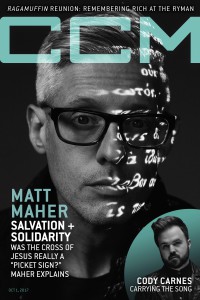 Cover of CCM Digital, 1 Oct 2017, featuring Matt Maher