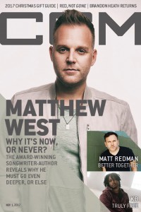 Cover of CCM Digital, 1 Nov 2017, featuring Matthew West