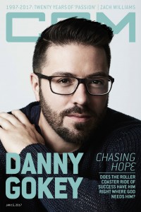 Cover of CCM Digital, 15 Jan 2017, featuring Danny Gokey