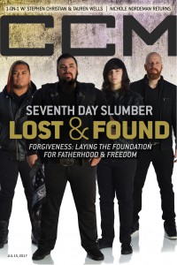 Cover of CCM Digital, 15 Jul 2017, featuring Seventh Day Slumber