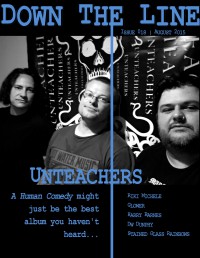 Cover of Down The Line, Aug 2015 #18, featuring Unteachers