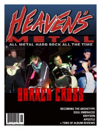 Cover of Heaven's Metal, Jun / Jul 2008 #75, featuring Barren Cross