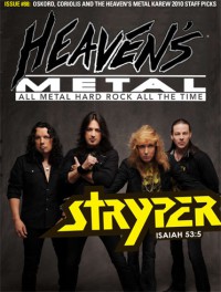 Cover of Heaven's Metal, Jul / Aug 2011 #88, featuring Stryper