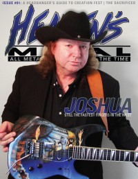 Cover of Heaven's Metal, Aug 2012 #91, featuring Joshua Perahia
