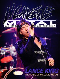 Cover of Heaven's Metal, 2012 #90, featuring Lance King