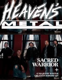 Cover of Heaven's Metal, Aug 2013 #102, featuring Sacred Warrior