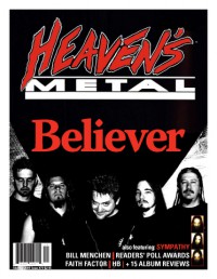 Cover of Heaven's Metal, Feb / Mar 2009 #79, featuring Believer
