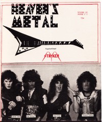 Cover of Heaven's Metal, Jul 1986 v. 2, i. 1, featuring Stryken