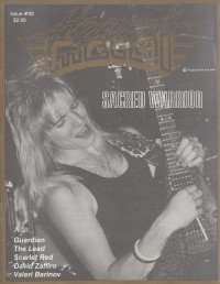 Cover of Heaven's Metal, Jul / Aug 1989 #20, featuring Sacred Warrior