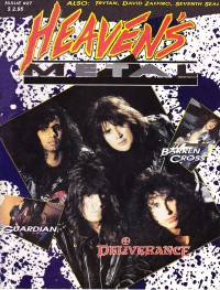 Cover of Heaven's Metal, Dec 1990 / Jan 1991 #27, featuring Deliverance