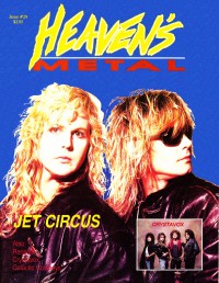 Cover of Heaven's Metal, Apr / May 1991 #29, featuring Jet Circus