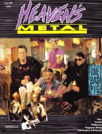 Cover of Heaven's Metal, Jun / Jul 1991 #30, featuring One Bad Pig
