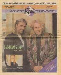Cover of Harvest Rock Syndicate, Sep / Oct 1991 v. 6, i. 5, featuring DeGarmo and Key
