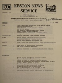 Cover of Keston News Service, 18 Sep 1986 #259