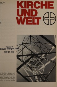 Kirche und Welt, 20 October 1985 v. 18, i. 42 featuring 