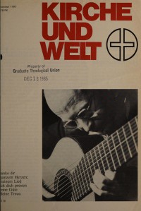 Cover of Kirche und Welt, 29 Sep 1985 v. 18, i. 39