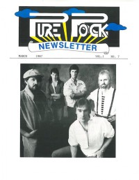 Cover of Pure Rock Newsletter, Mar 1987 v. 1, i. 7