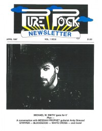 Cover of Pure Rock Newsletter, Apr 1987 v. 1, i. 8