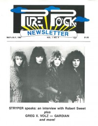 Pure Rock Newsletter, May / June 1987 v. 1, i. 9