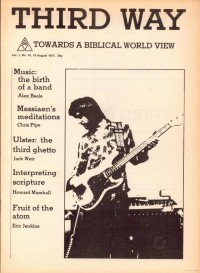 Cover of ThirdWay, 18 Aug 1977 v. 1, i. 16, featuring Alwyn Wall, The Alwyn Wall Band