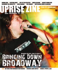 Cover of Uprise Zine, Sum 2007 #7, featuring Bringing Down Broadway