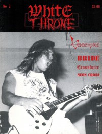 White Throne, Fall 1987 #3 featuring Vengeance Rising