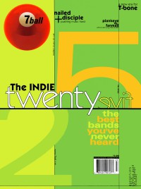 Cover of 7ball, Jul / Aug 1999 #25, featuring Top 25 Indie bands of 1999