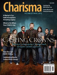 Cover of Charisma, Jun 2008 v. 33, i. 11, featuring Casting Crowns