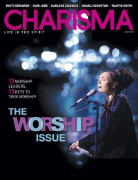 Cover of Charisma, Jul 2013 v. 38, i. 12, featuring The Worship Issue (Kari Jobe)