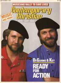Cover of CCM, Sep 1985 v. 8, i. 3, featuring DeGarmo and Key