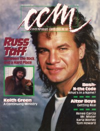 Cover of CCM, Dec 1987 v. 10, i. 6, featuring Russ Taff