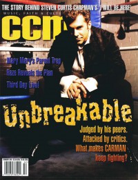 Cover of CCM, Feb 2001 v. 23, i. 8, featuring Carman
