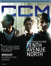 Cover of CCM Digital, May 2010, featuring Tenth Avenue North