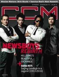 Cover of CCM Digital, Jul 2010, featuring The Newsboys