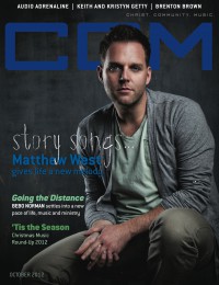 Cover of CCM Digital, Oct 2012, featuring Matthew West