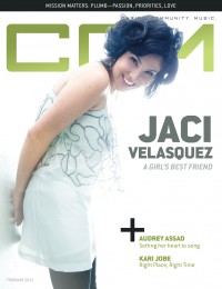 Cover of CCM Digital, Feb 2012, featuring Jaci Velásquez