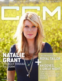 Cover of CCM Digital, Nov 2013, featuring Natalie Grant