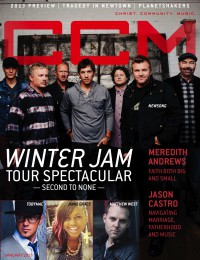Cover of CCM Digital, Jan 2013, featuring NewSong & Winter Jam