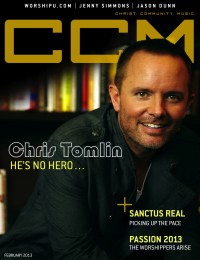 Cover of CCM Digital, Feb 2013, featuring Chris Tomlin
