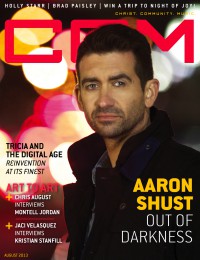 Cover of CCM Digital, Aug 2013, featuring Aaron Shust