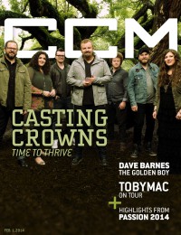 Cover of CCM Digital, 1 Feb 2014, featuring Casting Crowns