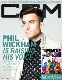 Cover of CCM Digital, 15 Apr 2016, featuring Phil Wickham