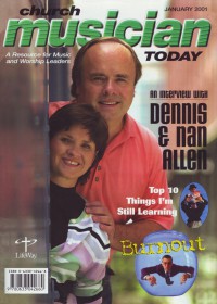 Cover of Church Musician Today, Jan 2001 v. 4, i. 5, featuring Dennis Allen & Nan Allen